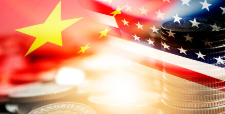 Usa,And,China,Flag,On,Coins,Stacking,.it,Is,Symbol US TRADE TARIFFS